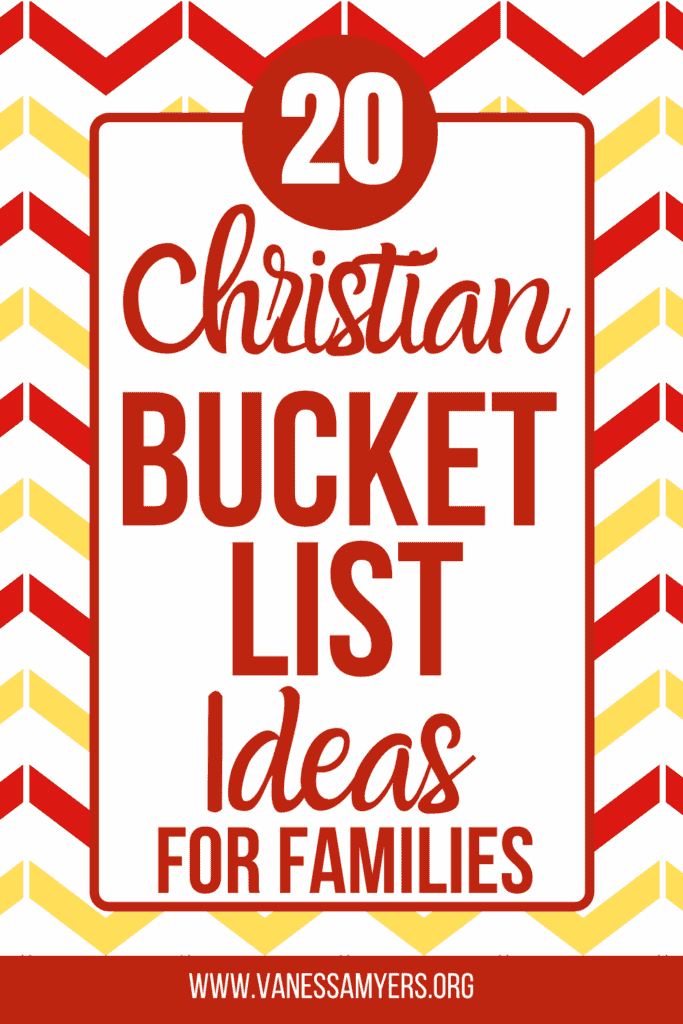 Christian bucket list