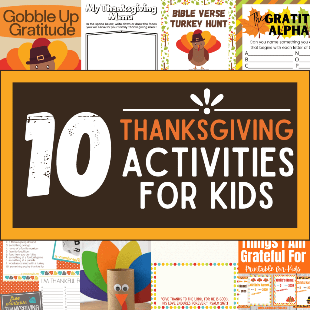 10 Thanksgiving Activities for Kids - Family Faith Builders