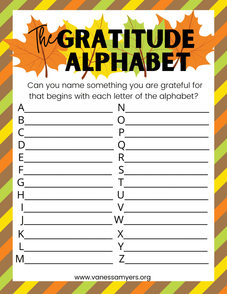 The Gratitude Alphabet
