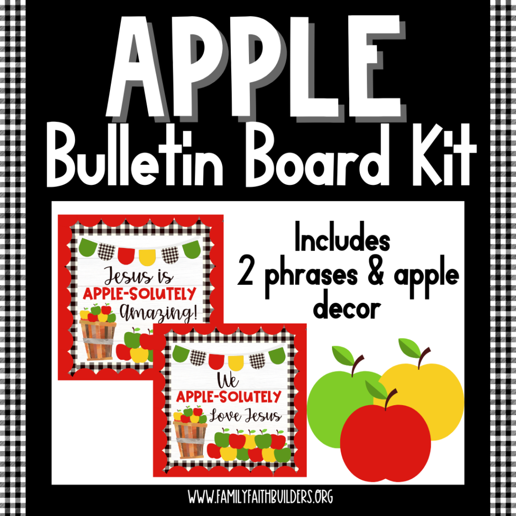 Apple Bulletin Board Kit - Family Faith Builders