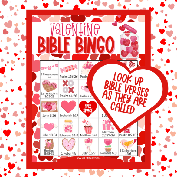 Valentine Bible Bingo - Family Faith Builders